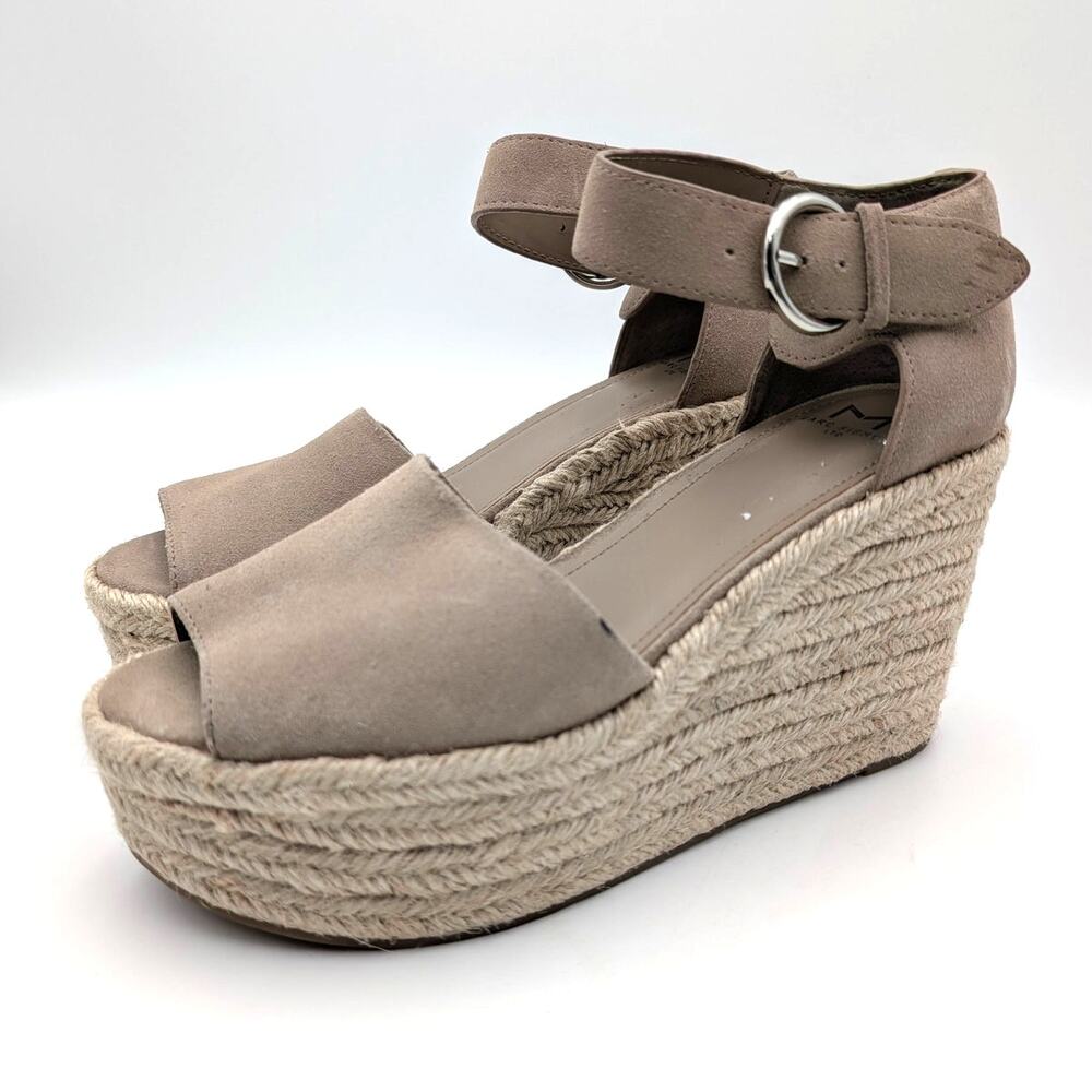 Marc Fisher LTD Alita Platform Sandal Women's Light Natural Size US10M EU40.5
